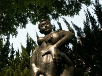画像:母と子
