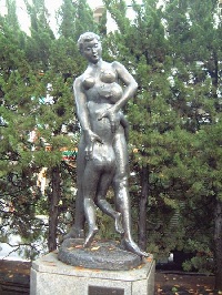 画像:母と子